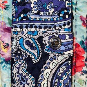 Vera Bradley RFID Turnlock Wallet in Deep Night Paisley